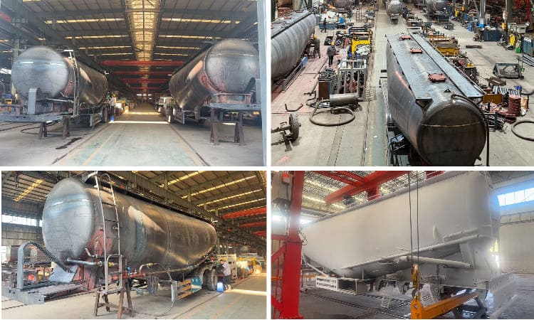 42 CBM Pneumatic Dry Bulk Tanker Trailer for Sale in Zambia