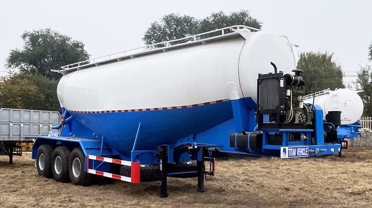 42 CBM Pneumatic Dry Bulk Tanker Trailer for Sale in Zambia