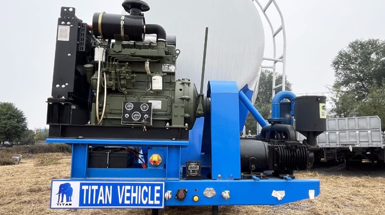 42 CBM Pneumatic Dry Bulk Tanker Trailer for Sale in Zambia