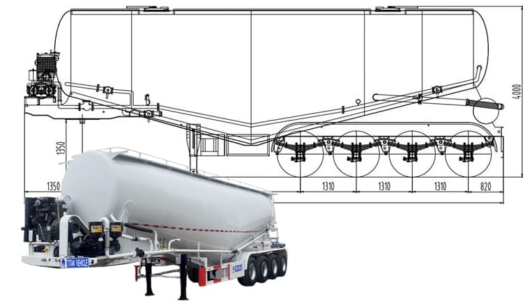 45 CBM Bulker Cement Tank Trailer Prices for Sale in Zambia