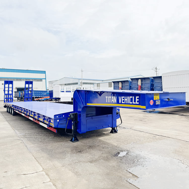 New 40 Feet Low Bed Trailer Truck