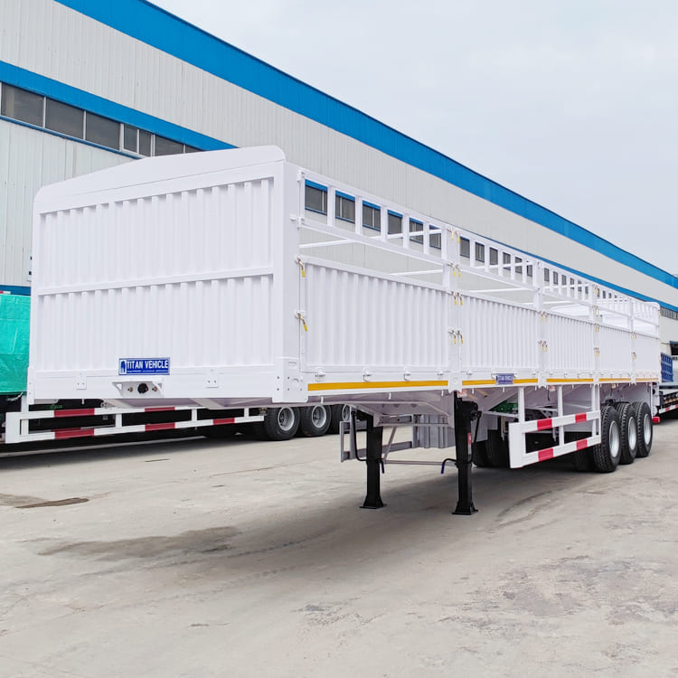 Tri Axle 60 Ton Fence Cargo Trailer