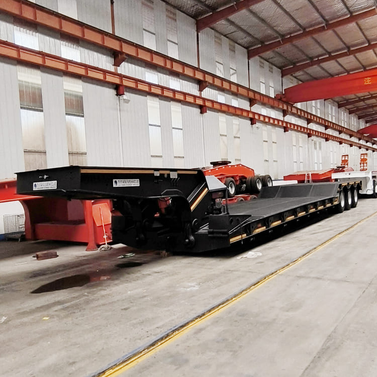 3 Axle Hydraulic Gooseneck Lowboy Trailer