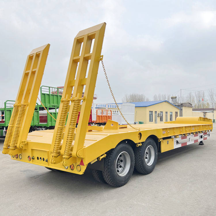 2 Axle 40 Tons Lowbed Semi Trailer