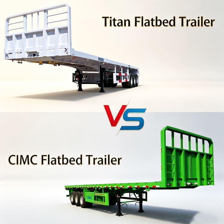 CIMC VS TITAN Flatbed Semi Trailer