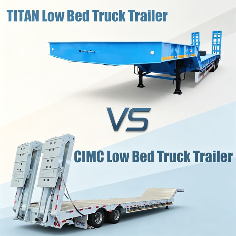CIMC VS Titan Low Bed Truck Trailer