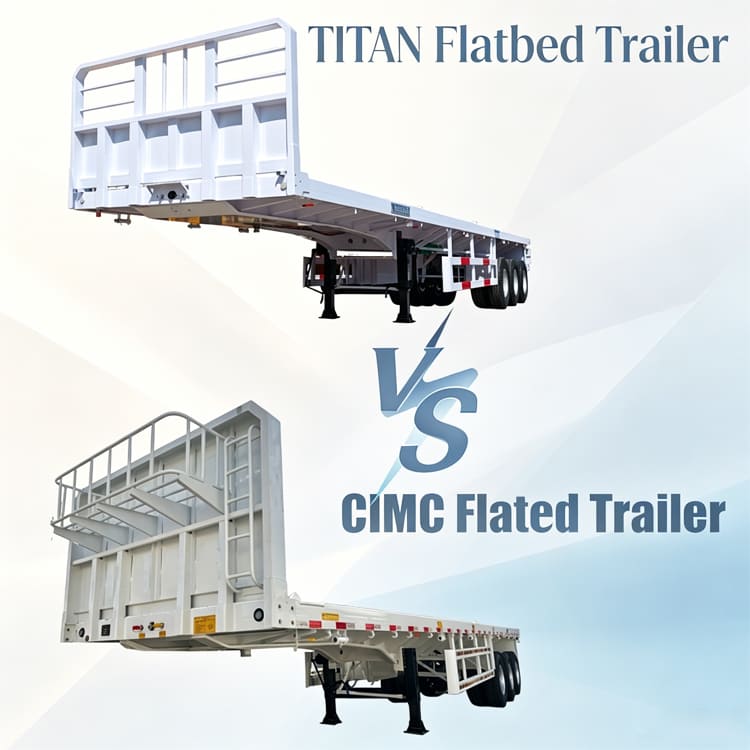 CIMC Trailer VS Titan Flatbed Trailer