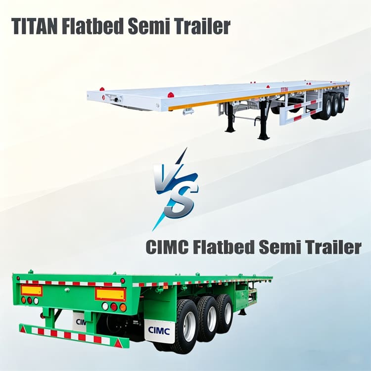 CIMC VS Titan 40Ft Flatbed Semi Trailer