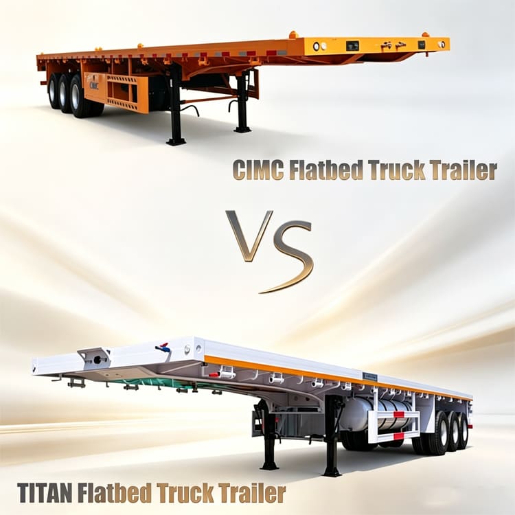 Titan VS CIMC Flatbed Truck Trailer