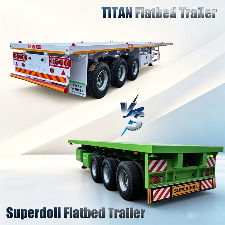 TITAN VS Superdoll 3 Axle Flatbed Trailer