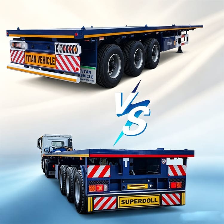 Titan VS Superdoll 40Ft Flatbed Semi Trailer