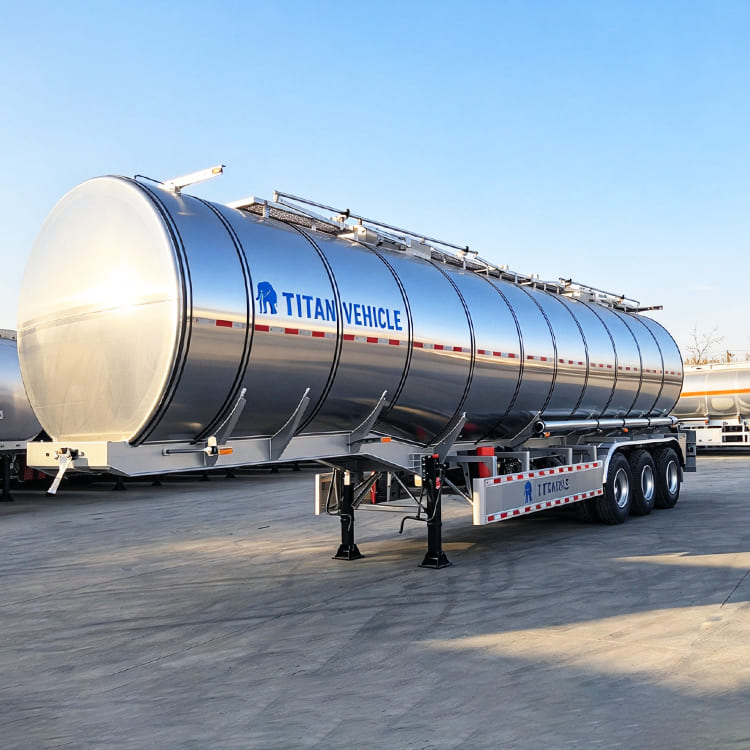 Tri Axle Stainless Steel Oil Tanker Trailer