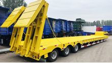 80 Ton 3 Axle Lowbed Truck Trailer