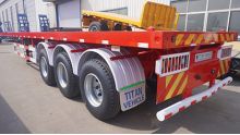 40Ft Tri Axle Flatbed Container Trailer 