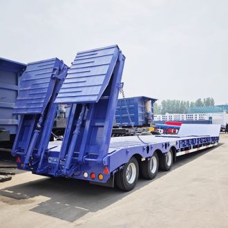 New 3 Axle 80 Tons Lowbed Semi Trailer