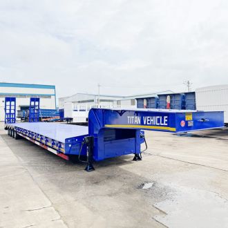 New 40 Feet Low Bed Trailer Truck