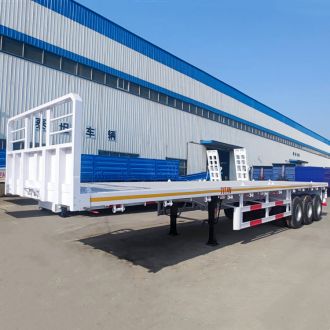 3 Axle 40 Ft Semi Trailer Flat Bed 
