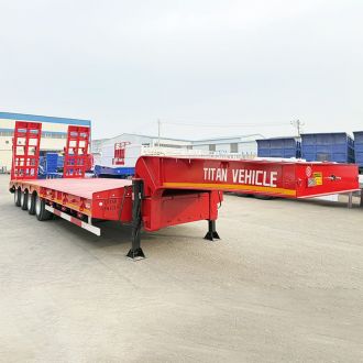 4 Axle 100 Ton Low Bed Truck Trailer