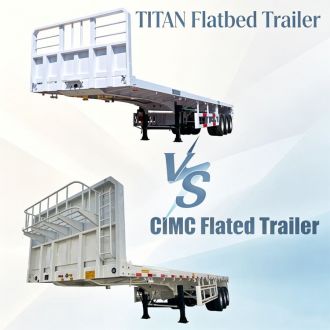 CIMC Trailer VS Titan Flatbed Trailer