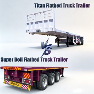 Titan Vehicle VS Super Doll Flatbed Truck Trailer
